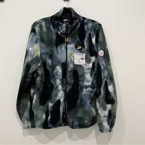 Nike Polar Fleece Tie Dye Jacket Size SMALL